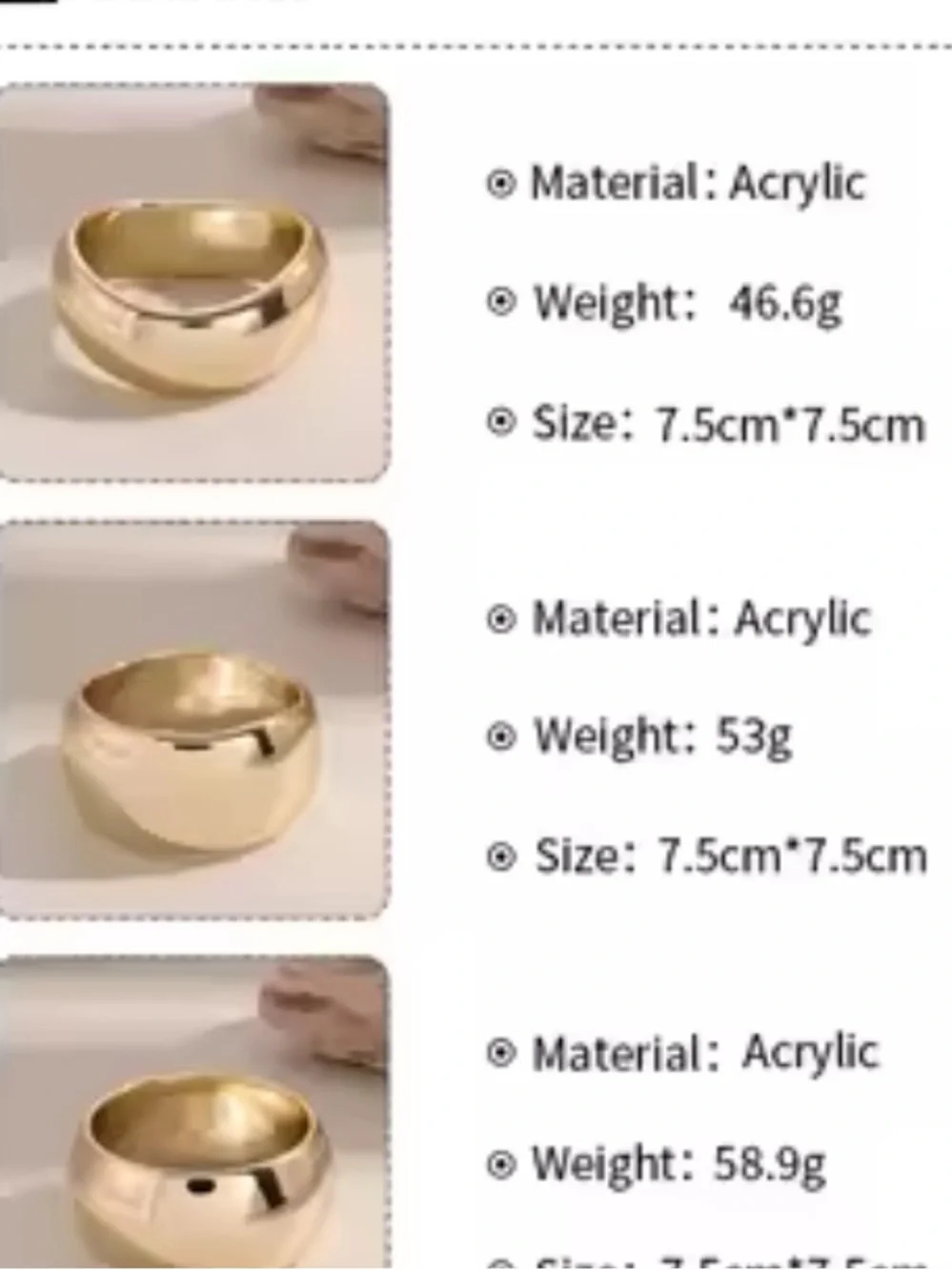 Shiny Gold Sculpted Dome Bangle